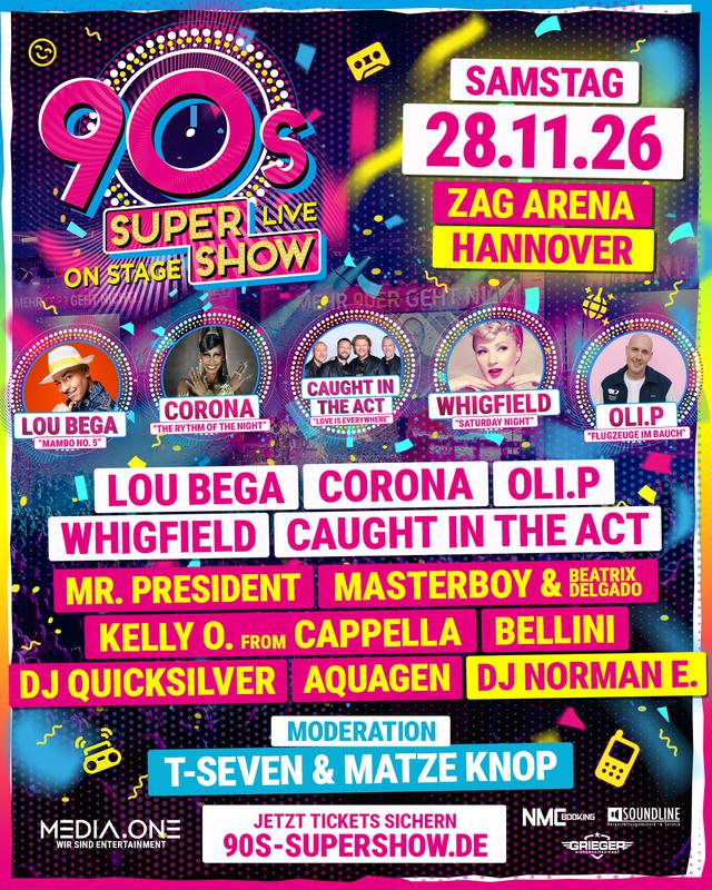 Tickets 90s Super Show Hannover 2026