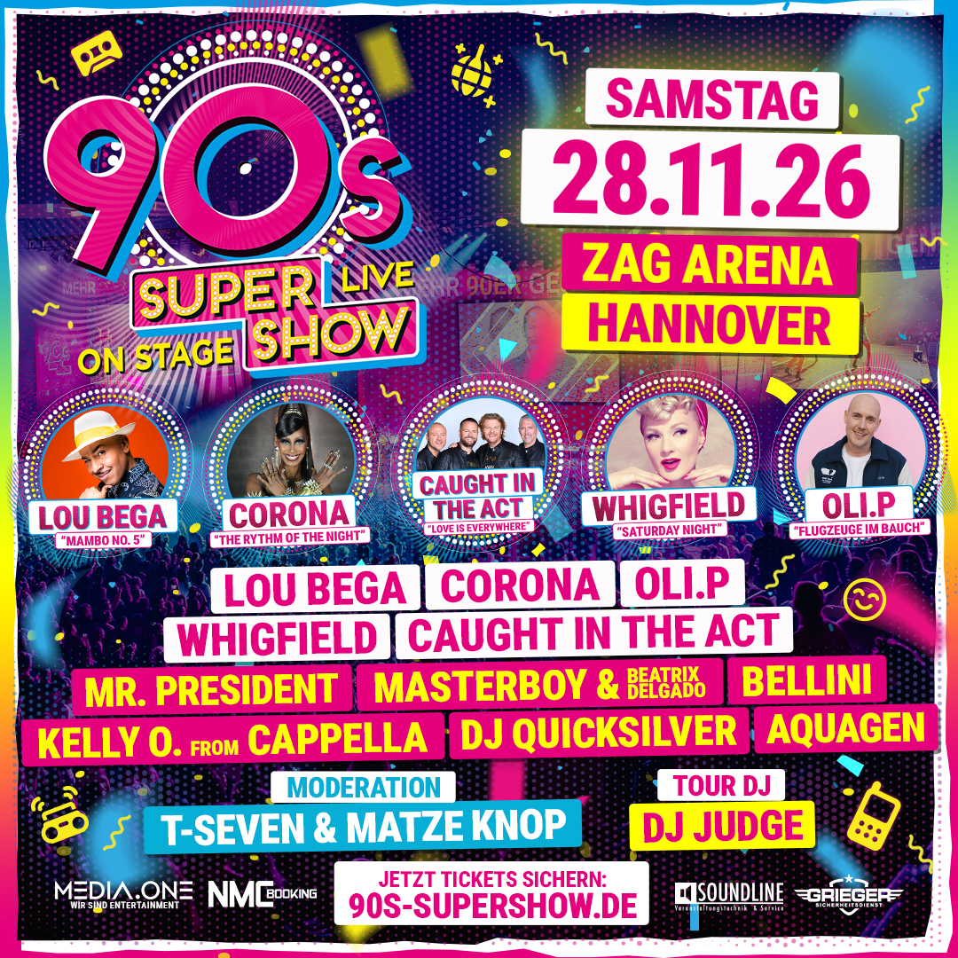 Tickets 90s Super Show Hannover 2026